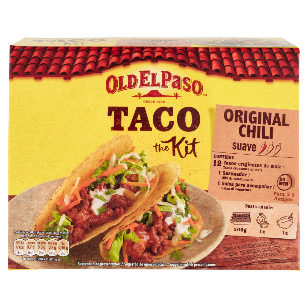 Old El Paso Taco The Kit Original Chili suave 308 g