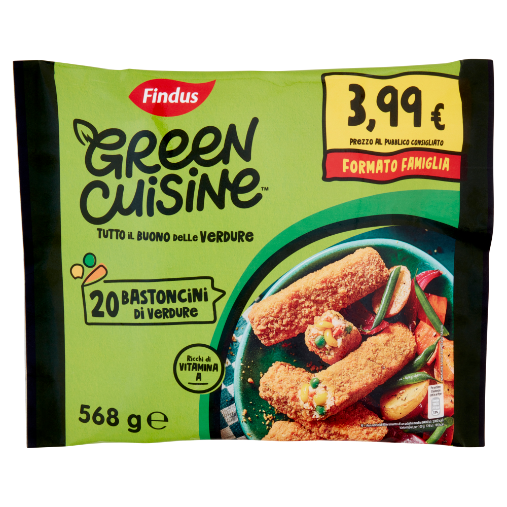 Findus Green Cuisine 20 Bastoncini di Verdure 568 g