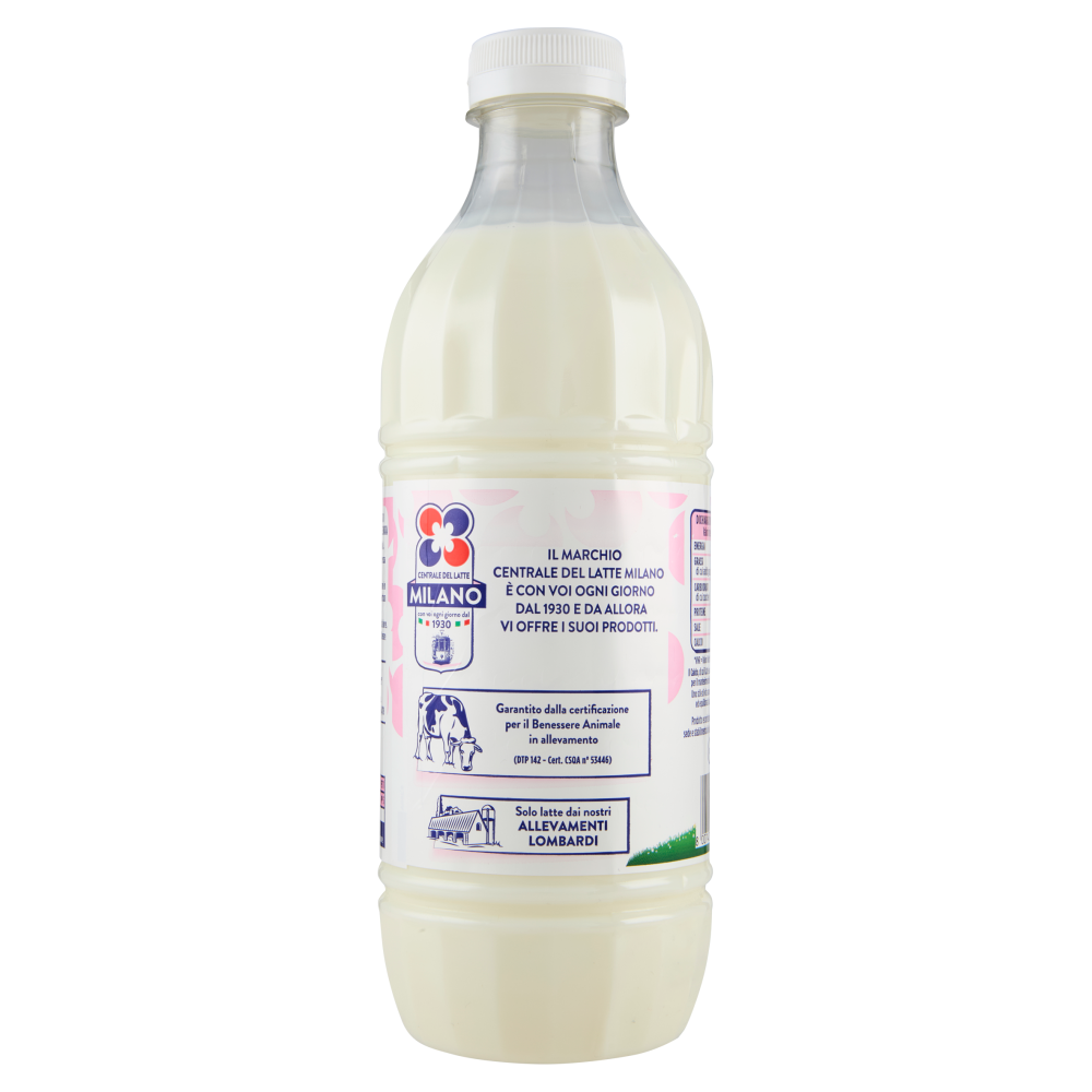 Centrale del Latte Milano Parzialmente Scremato Pastorizzato a Temperatura Elevata 1 L