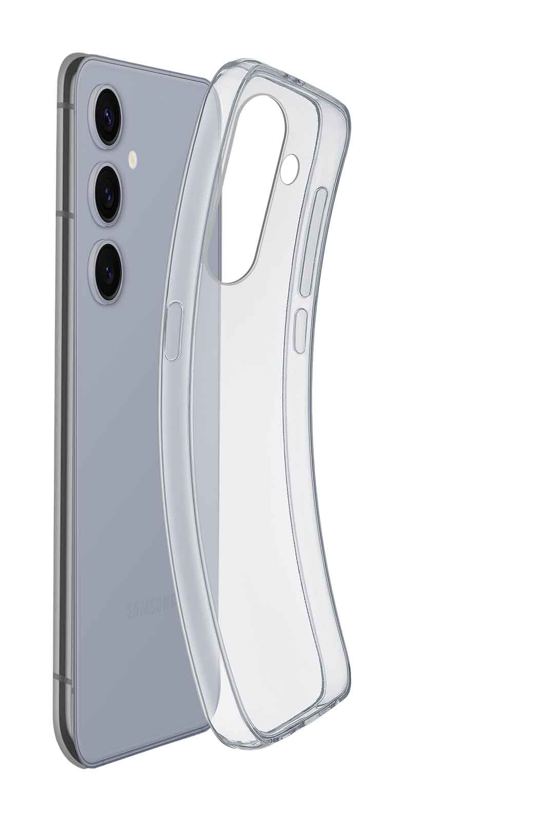 Cellularline Fine - Galaxy S25+ Cover in gomma morbida ultra sottile e trasparente