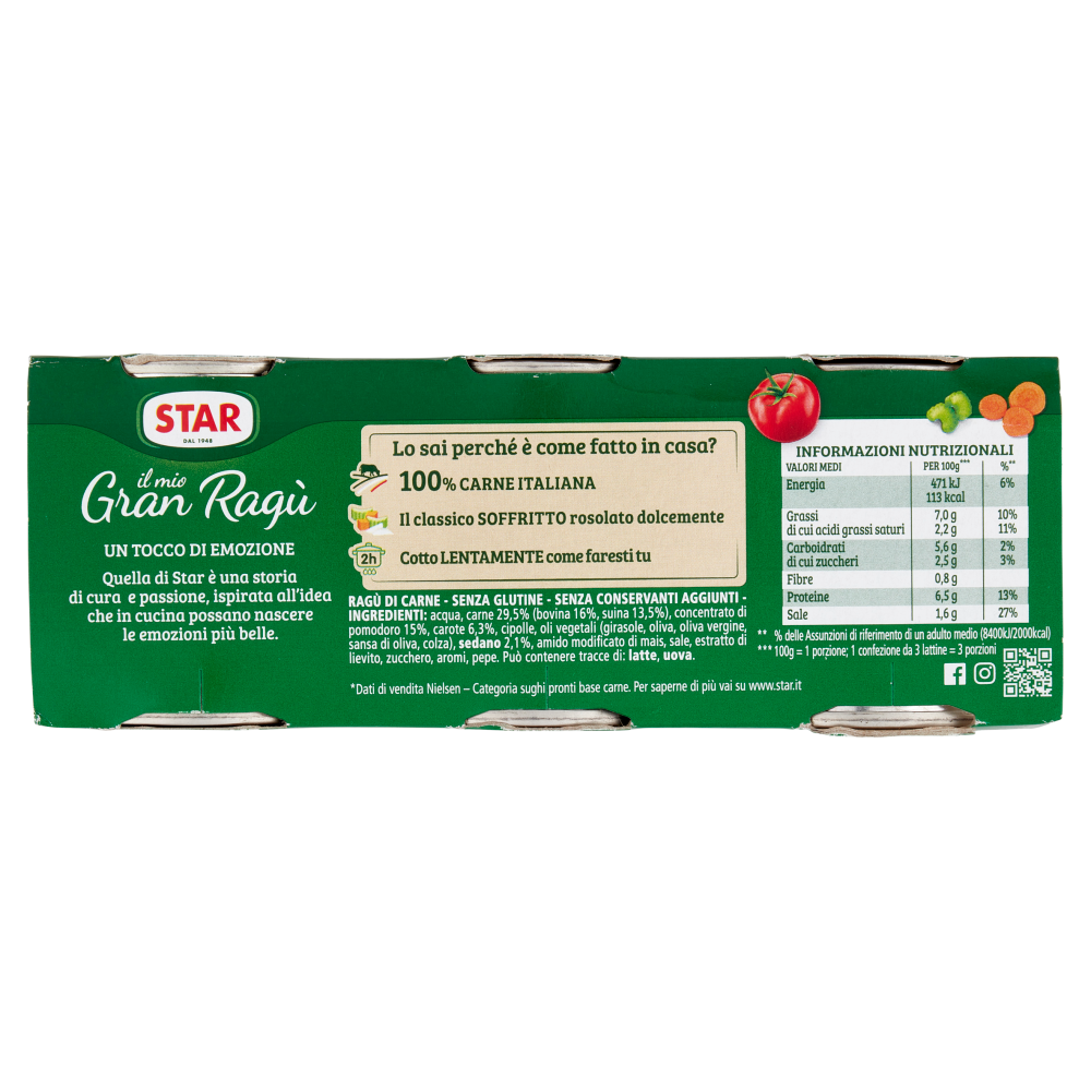Star il mio Gran Ragù Classico 3 x 100 g