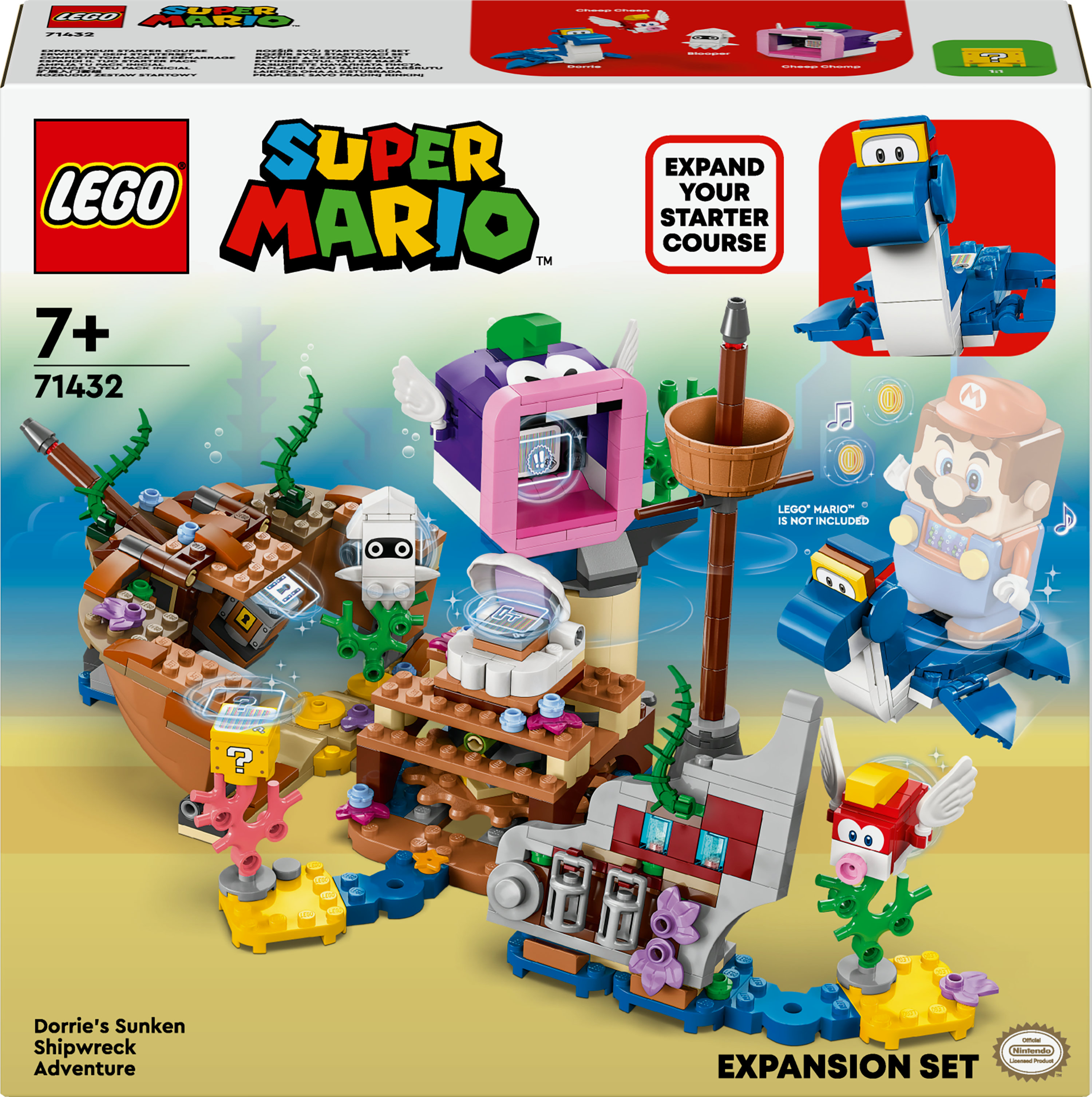 LEGO Super Mario Pack di espansione Il veliero sommerso di Dorrie