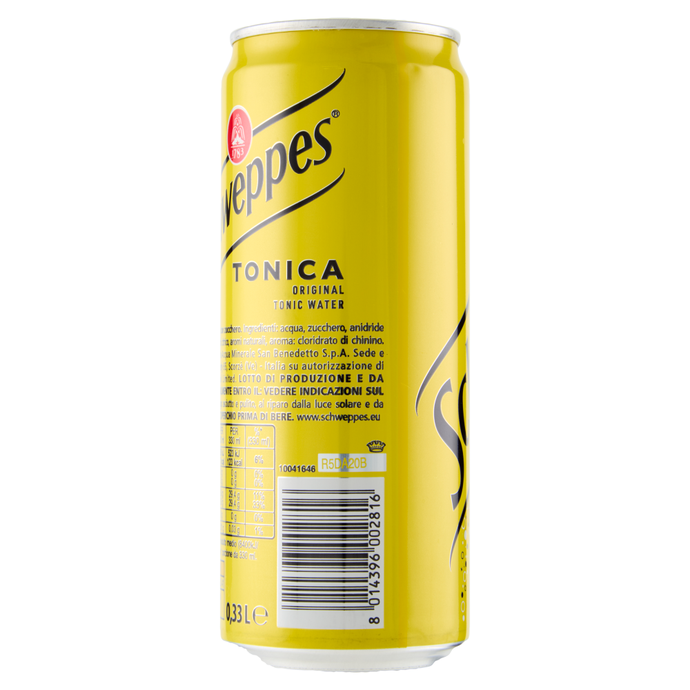 Schweppes Tonica ttina sleek 0,33 L 