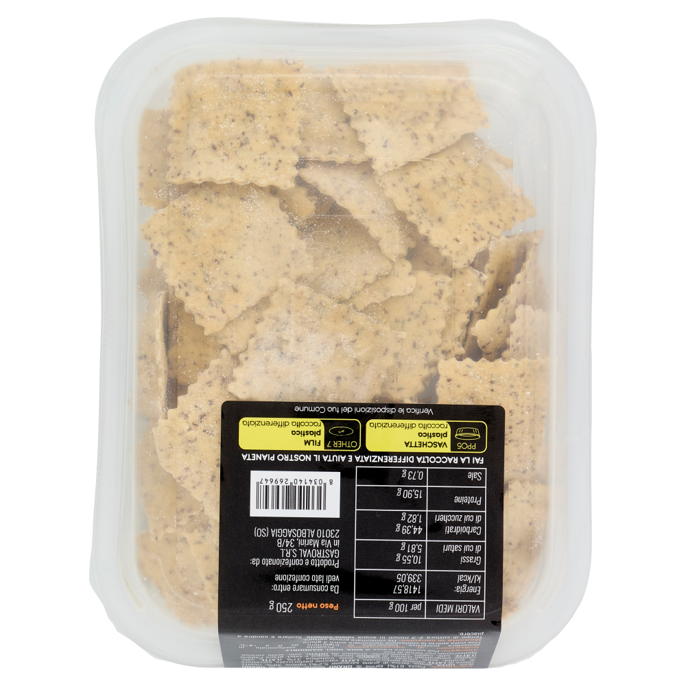 gastroval Ravioli al saraceno con formaggio della Valtellina 250 g