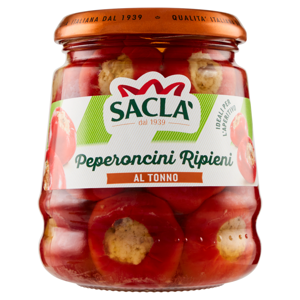 Sacl&agrave; Peperoncini Ripieni al Tonno 280 g