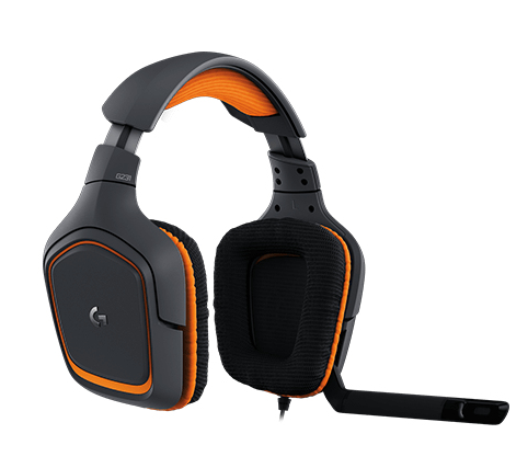 Logitech G G231 Prodigy Gaming Headset Auricolare Cablato A Padiglione Nero, Arancione