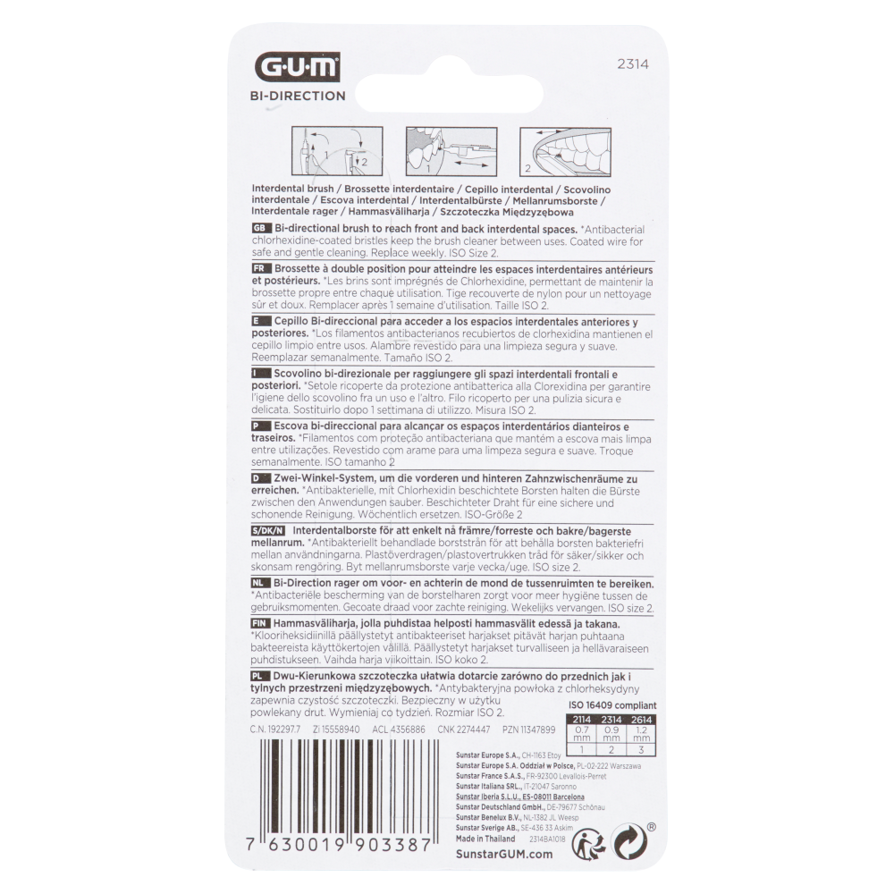 Gum Bi-Direction Scovolino mm 0.9 ISO Size 2 6 pz