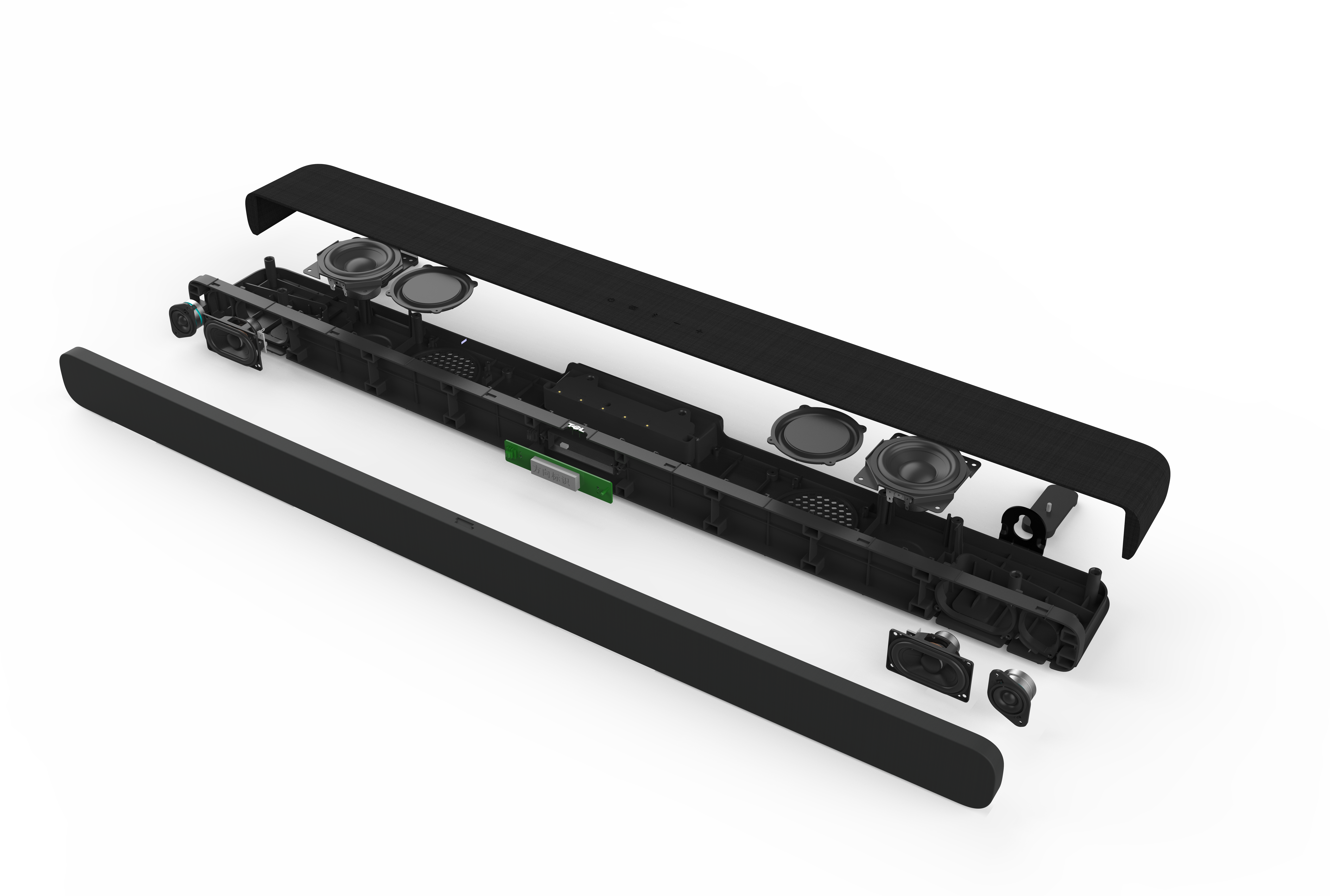 TCL 8 Soundbar TS8111 Dolby Atmos 2.1 con Subwoofer integrato per TV & Wireless Bluetooth (39-inch Speaker, HDMI ARC, Montaggio a parete, Telecomando, tre modalit&agrave; di suono)