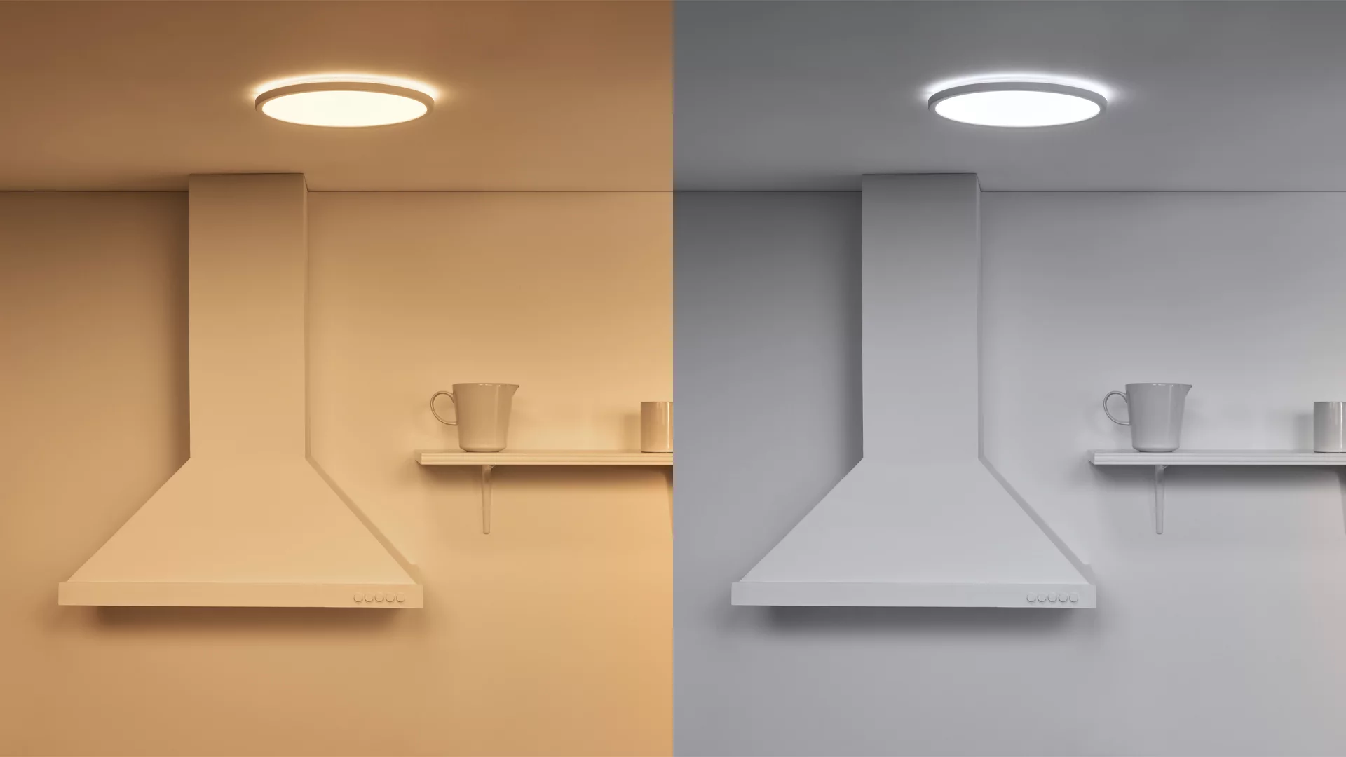 WiZ Plafoniera Smart Super Slim Dimmerabile Luce Bianca da Calda a Fredda