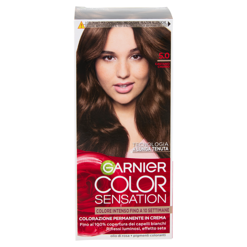 Garnier Color Sensation Colorazione Permanente in Crema 5.0 Castano Chiaro