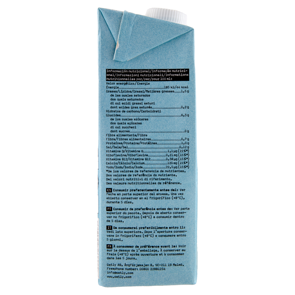 Oatly! "No" Sugars Avena 1 L
