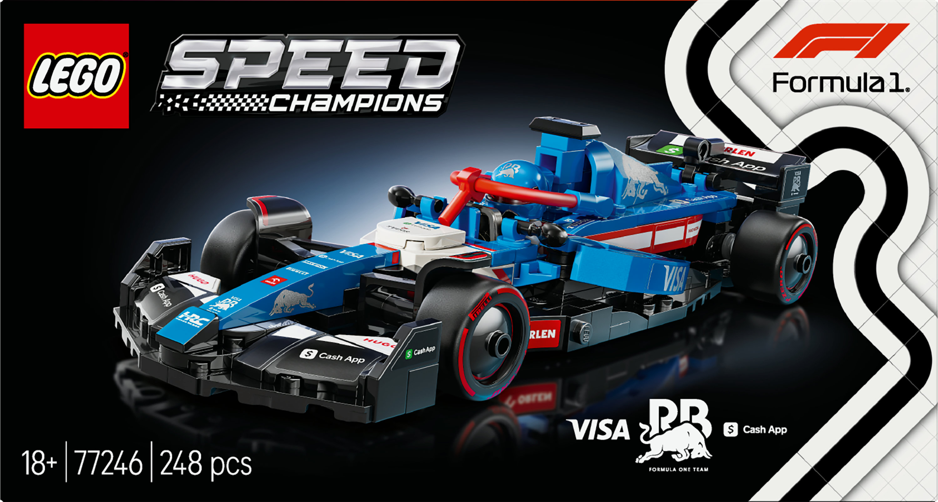 LEGO Speed Champions Auto da corsa F1® Visa Cash App RB VCARB 01