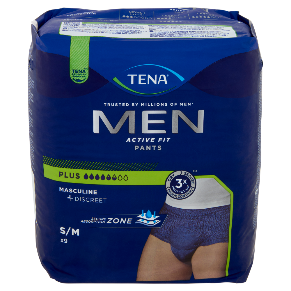 Tena Men Active Fit Pants Plus S/M 9 pz