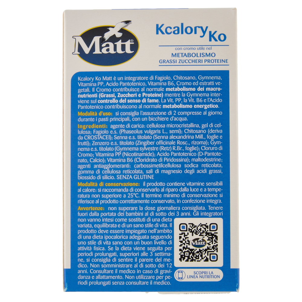 Matt Nutrition Kcalory Ko 30 compresse 30 g