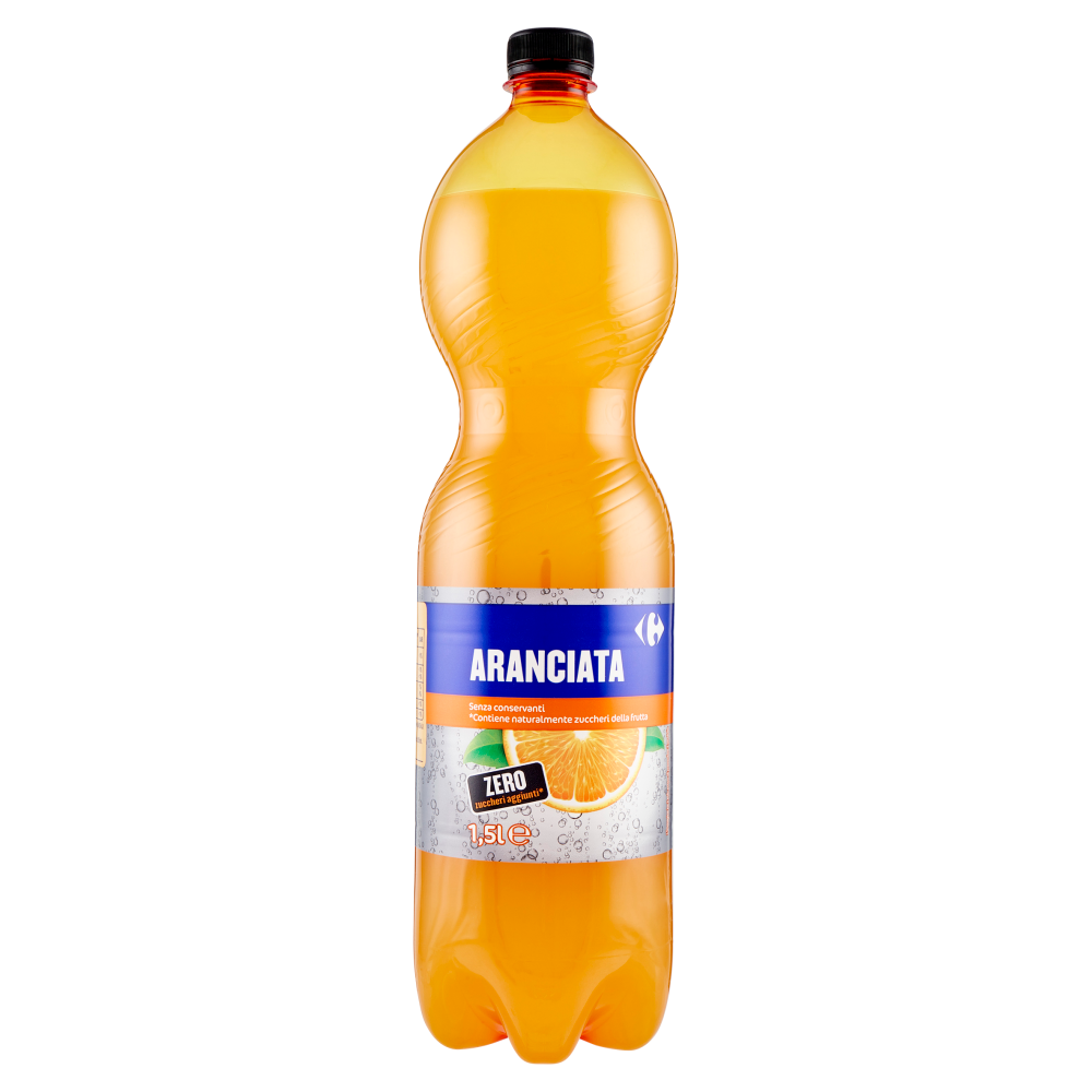 Carrefour Aranciata Zero zuccheri aggiunti* 1,5 l