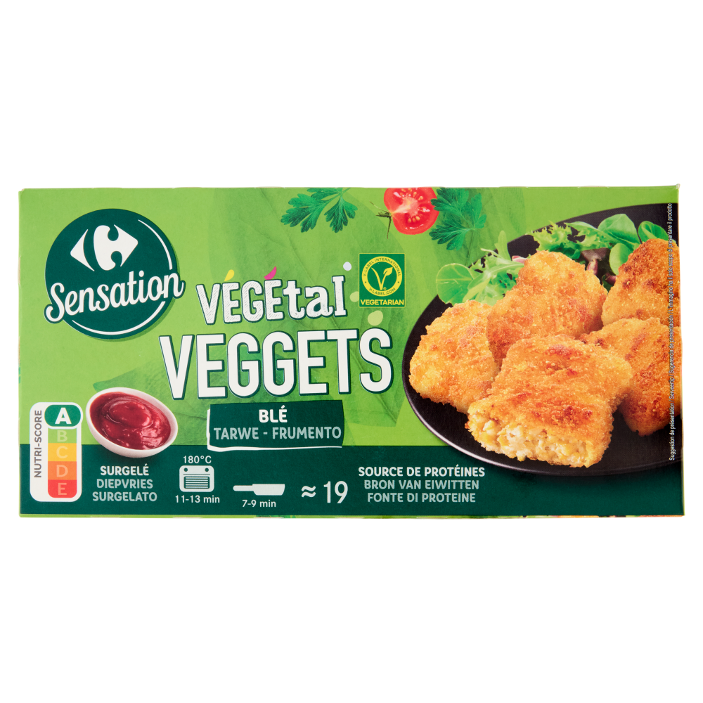 Carrefour Sensation Végétal Veggets Frumento Surgelato 400 g
