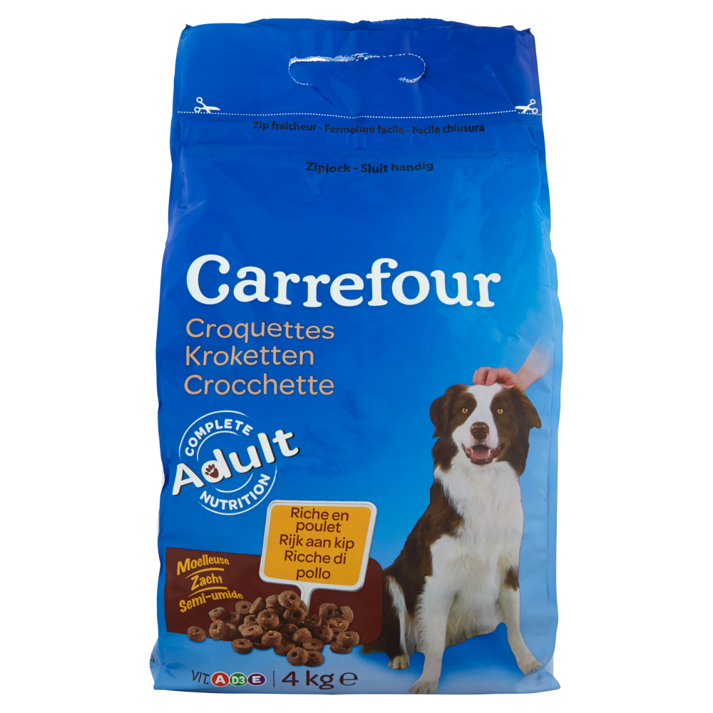 Carrefour Crocchette Ricche di pollo 4 kg