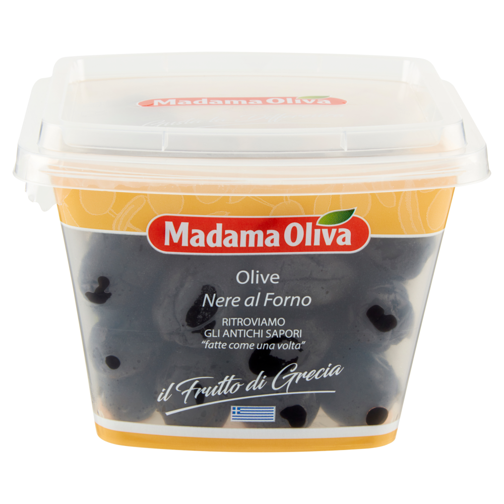 Madama Oliva il Frutto di Grecia Olive Nere al Forno 250 g