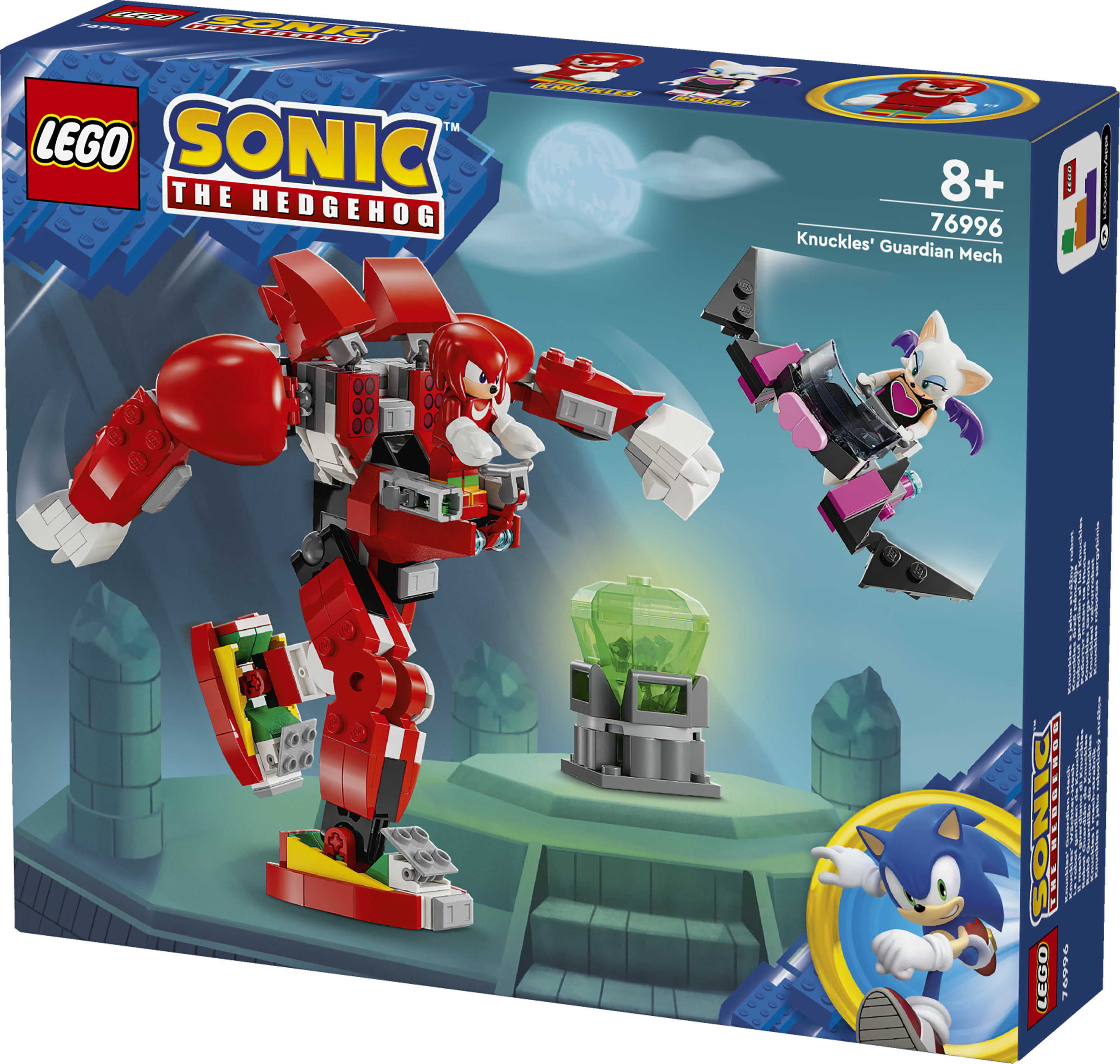LEGO Sonic the Hedgehog 76996 Il Mech Guardiano di Knuckles, Giochi per Bambini da 8 Anni in su con Personaggi del Videogioco