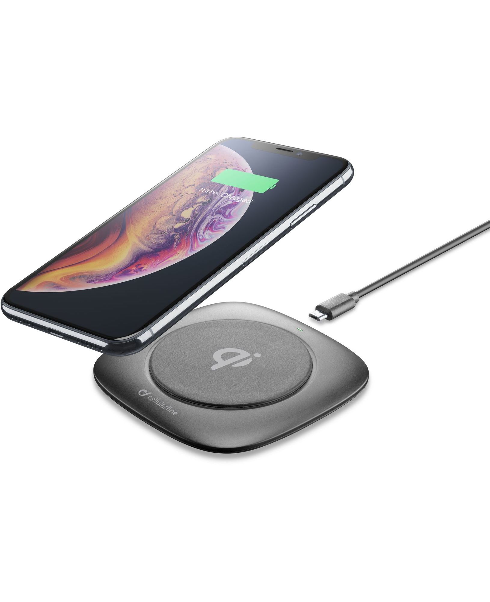 Cellularline Easy Wireless Charger - Apple, Samsung and other Wireless Smartphones Base di ricarica wireless