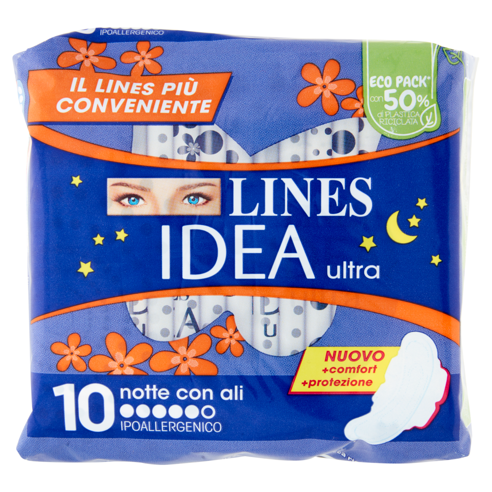 Lines Idea ultra notte con ali 10 pz