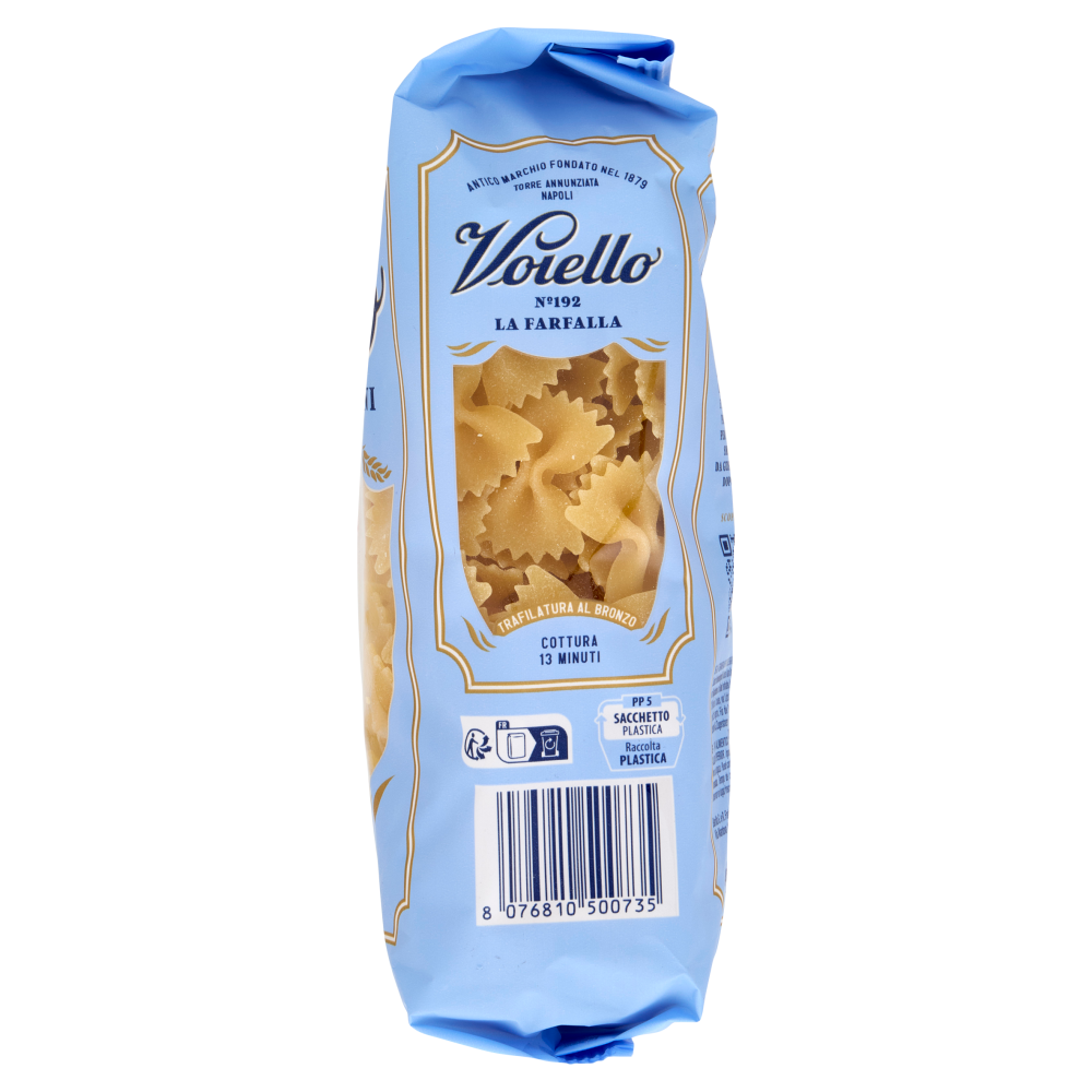 Voiello Pasta La Farfalla N°192 grani 100% italiani Trafilata bronzo 500g