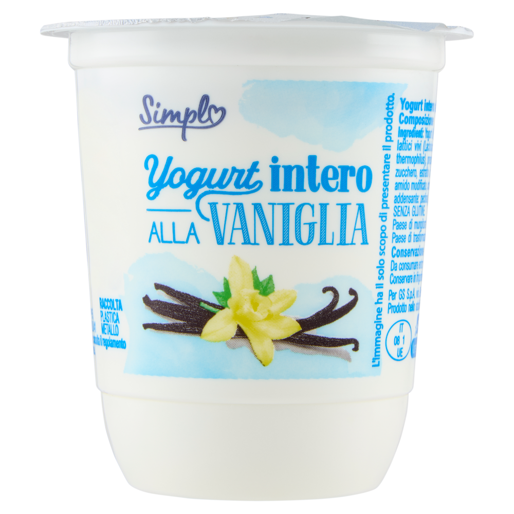 Simpl Yogurt intero alla Vaniglia 150 g
