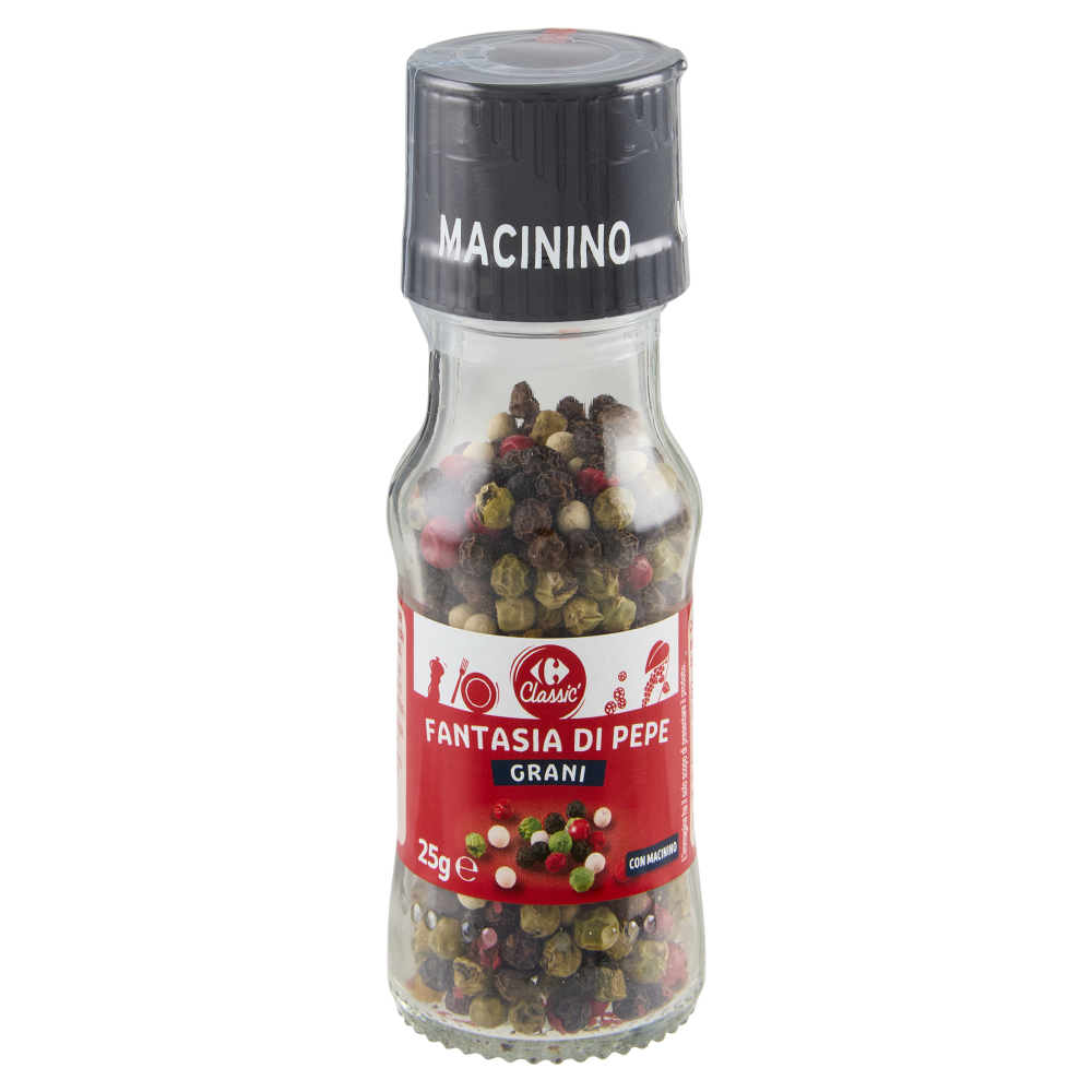 Carrefour Classic Fantasia di Pepe Grani con Macinino 25 g