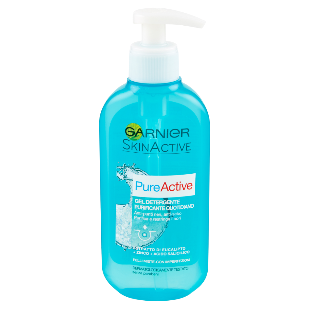Garnier Pure Active Gel detergente purificante per pelli miste-con Imperfezioni, 200 ml