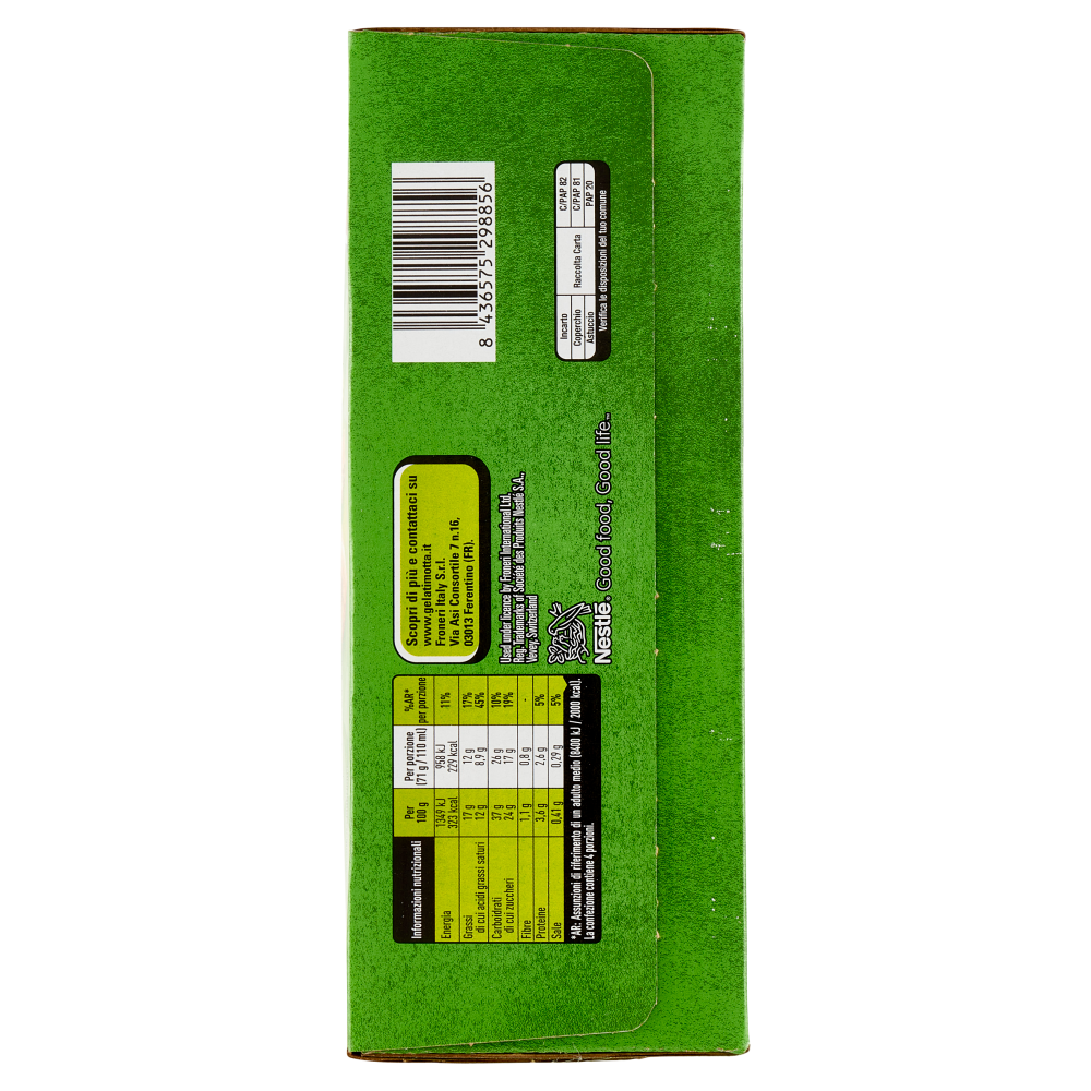 NESTL&Eacute; Maxibon Cono di Croccante Biscotto Pistacchio e Gusto Panna 4 x 71 g