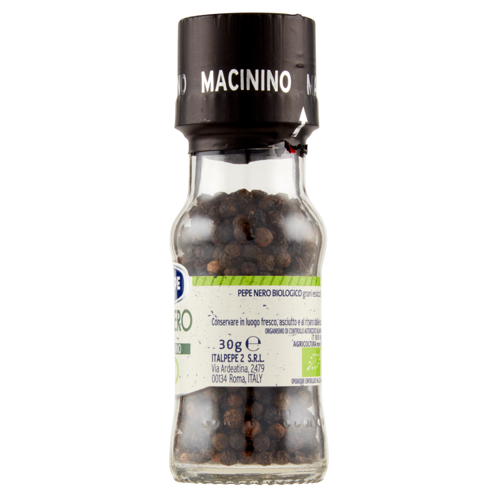 Italpepe Pepe Nero con Macinino Bio 30 g