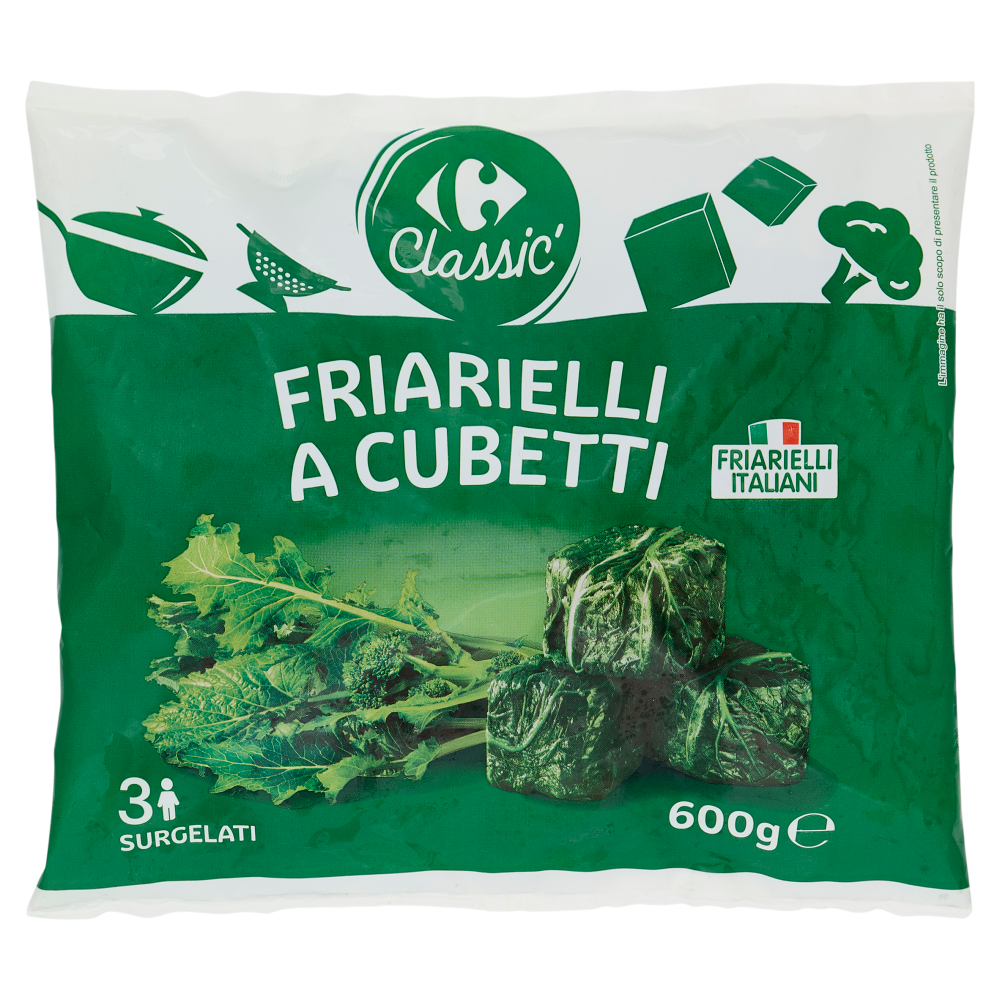Carrefour Classic Friarielli a Cubetti Surgelati 600 g