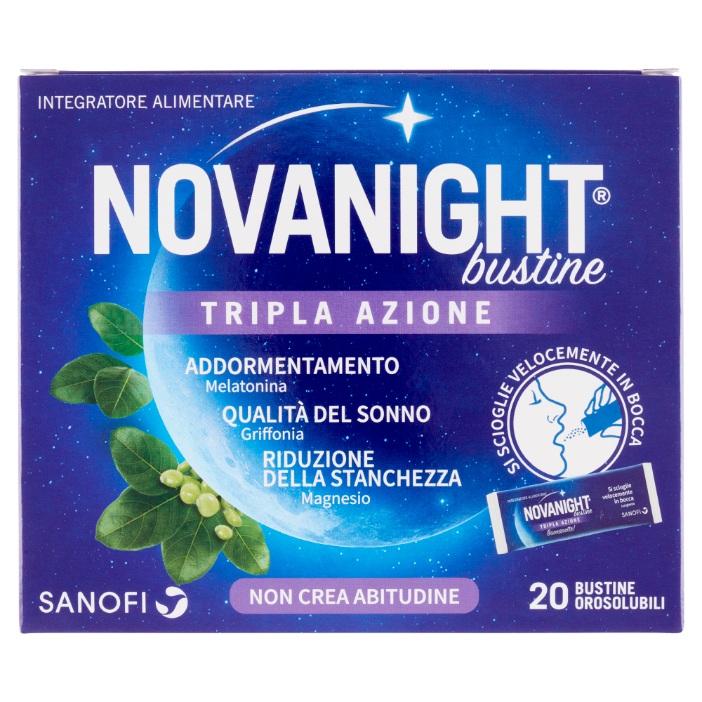 Sanofi Novanight bustine Tripla Azione 20 bustine monodose 42 g