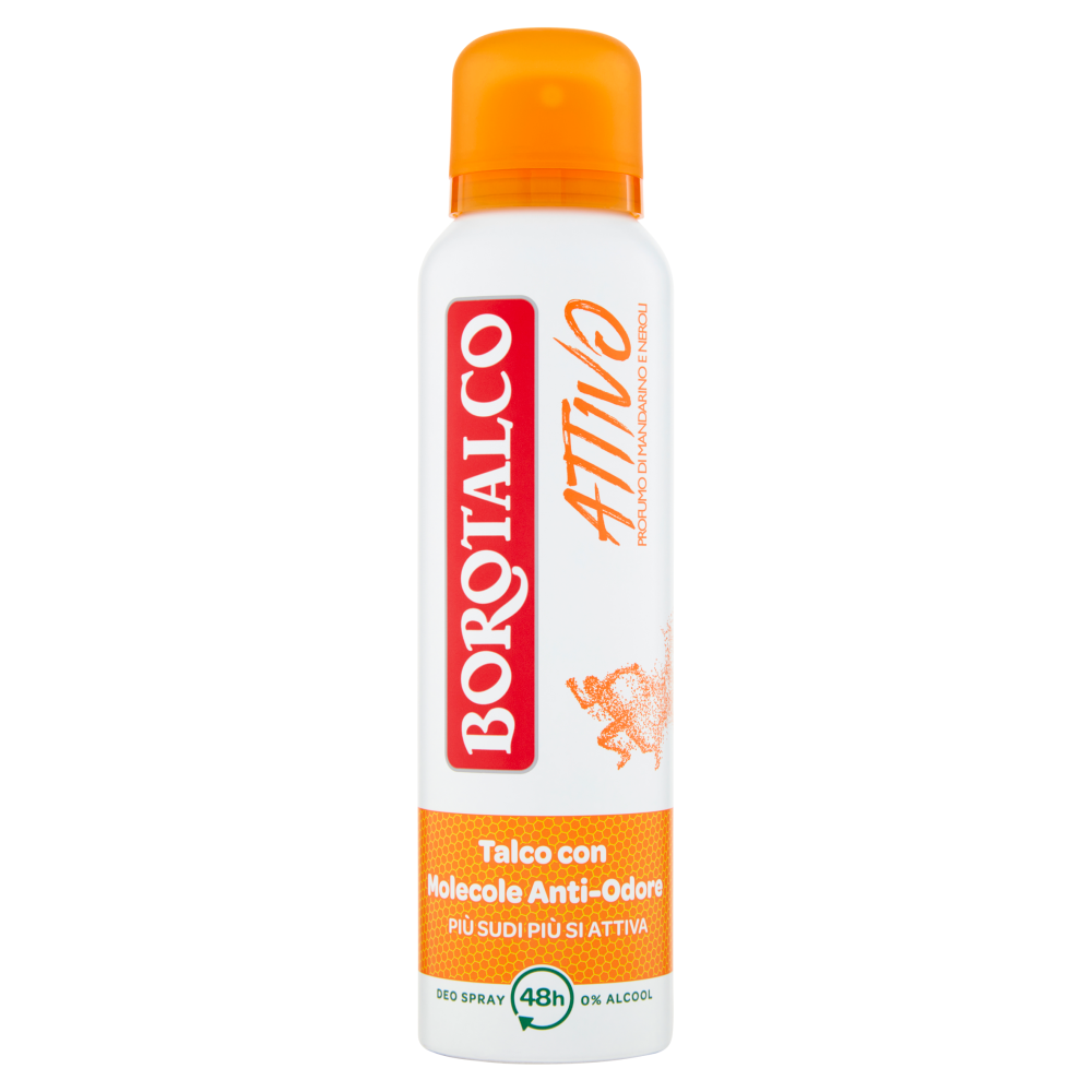 Borotalco Attivo Profumo di Mandarino e Neroli Deo Spray 150 ml
