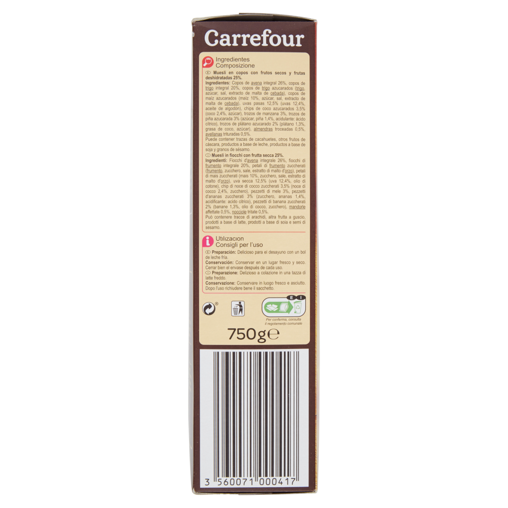 Carrefour Muesli 7 Frutti 750 g