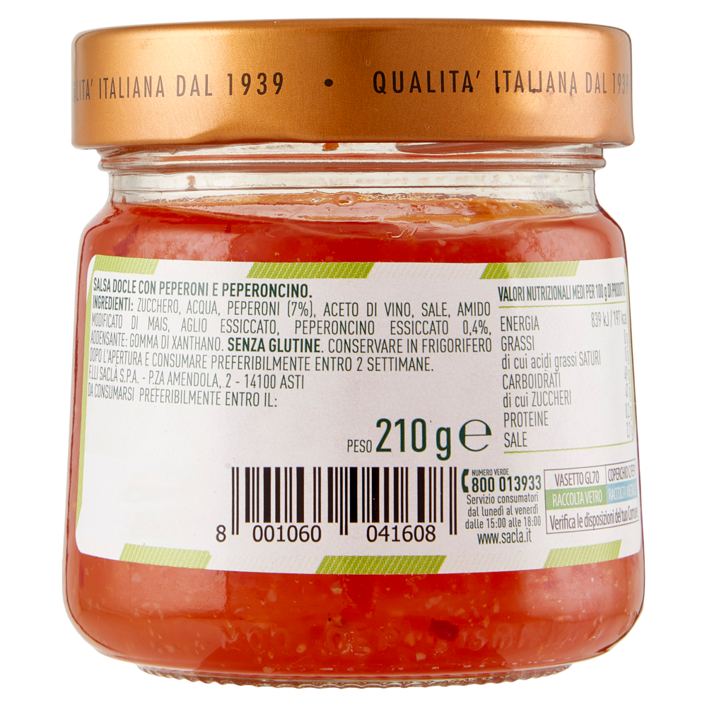 Saclà Salsa alla Thai Agrodolce 210 g