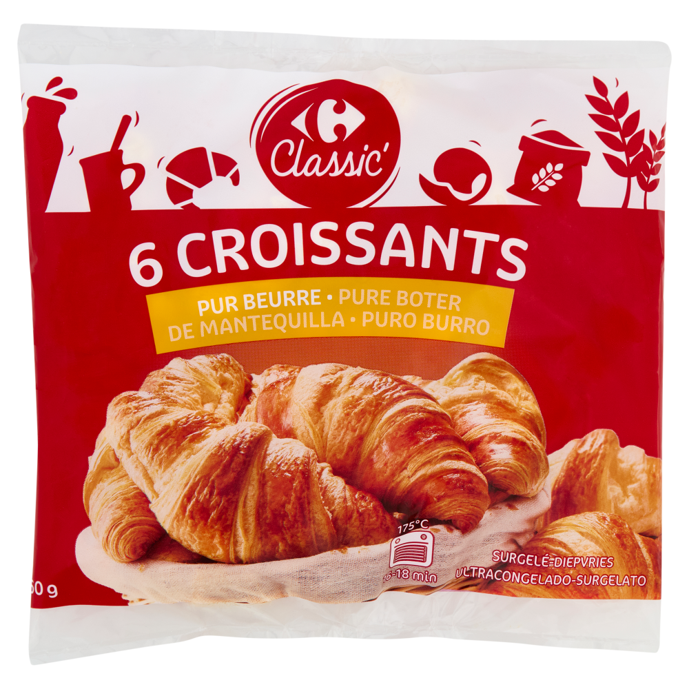Carrefour Classic 6 Croissants Surgelato 360 g