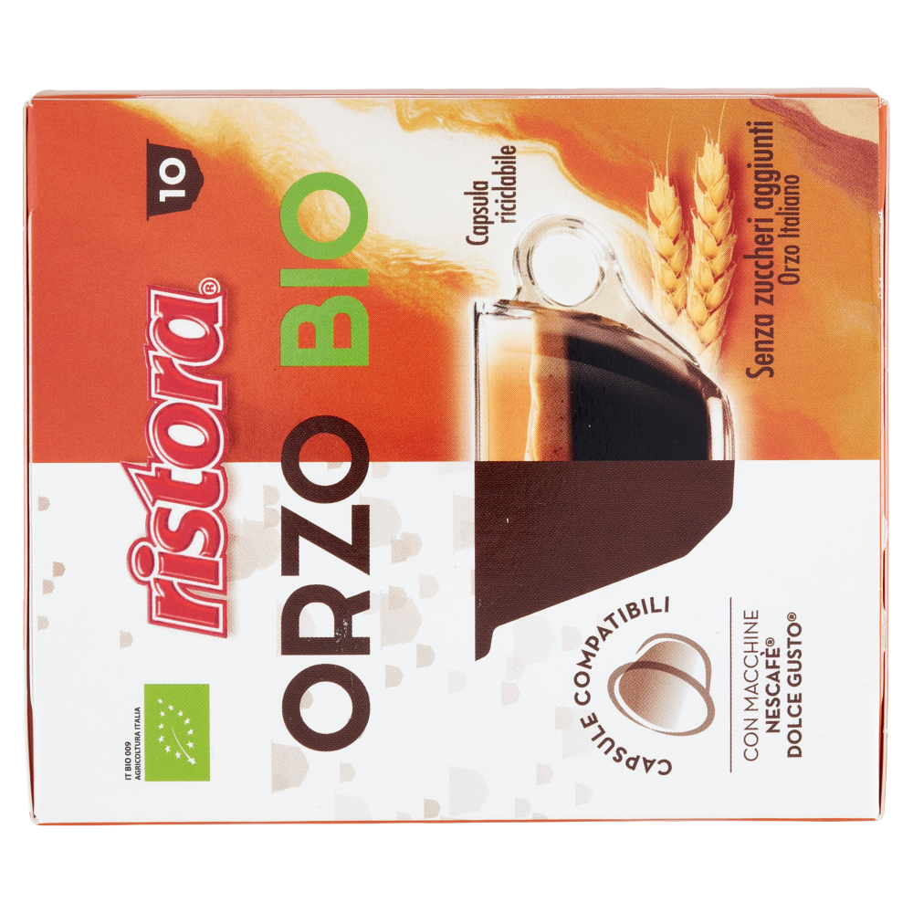 ristora Orzo Bio Capsule Compatibili con Macchine Nescafè Dolce Gusto 10 x 3 g