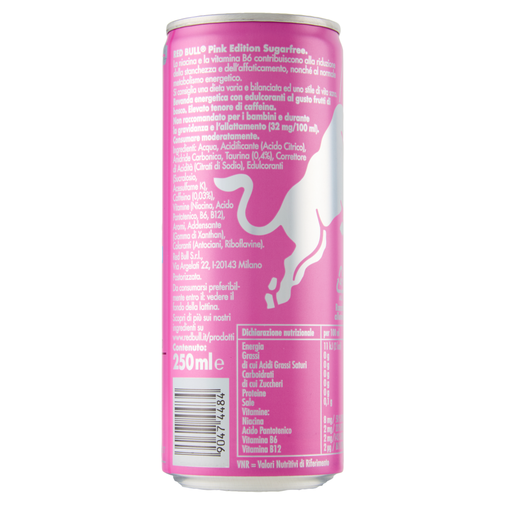 Red Bull Energy Drink, Gusto Frutti di Bosco, Senza Zuccheri, 250 ml