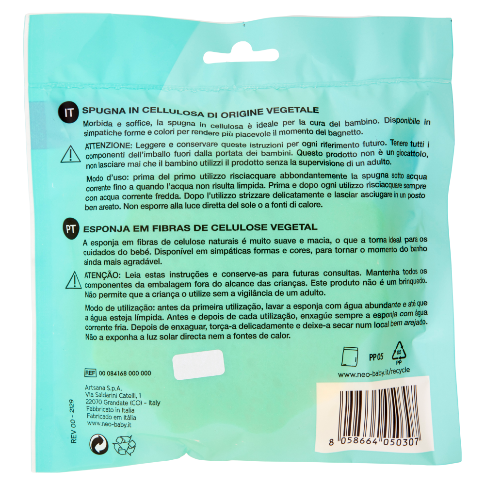 neo Baby Spugna animaletto ultramorbida 0m+