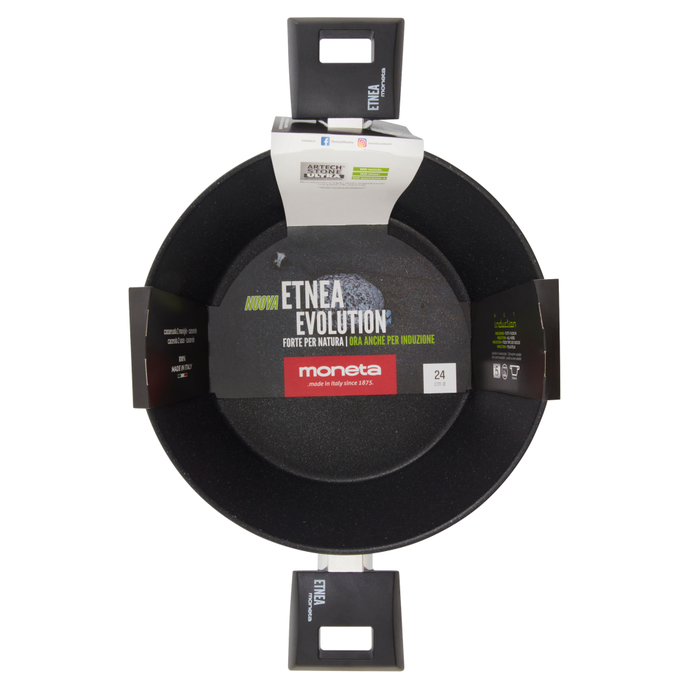 moneta Etnea Evolution casseruola 2 maniglie ø 24 cm 