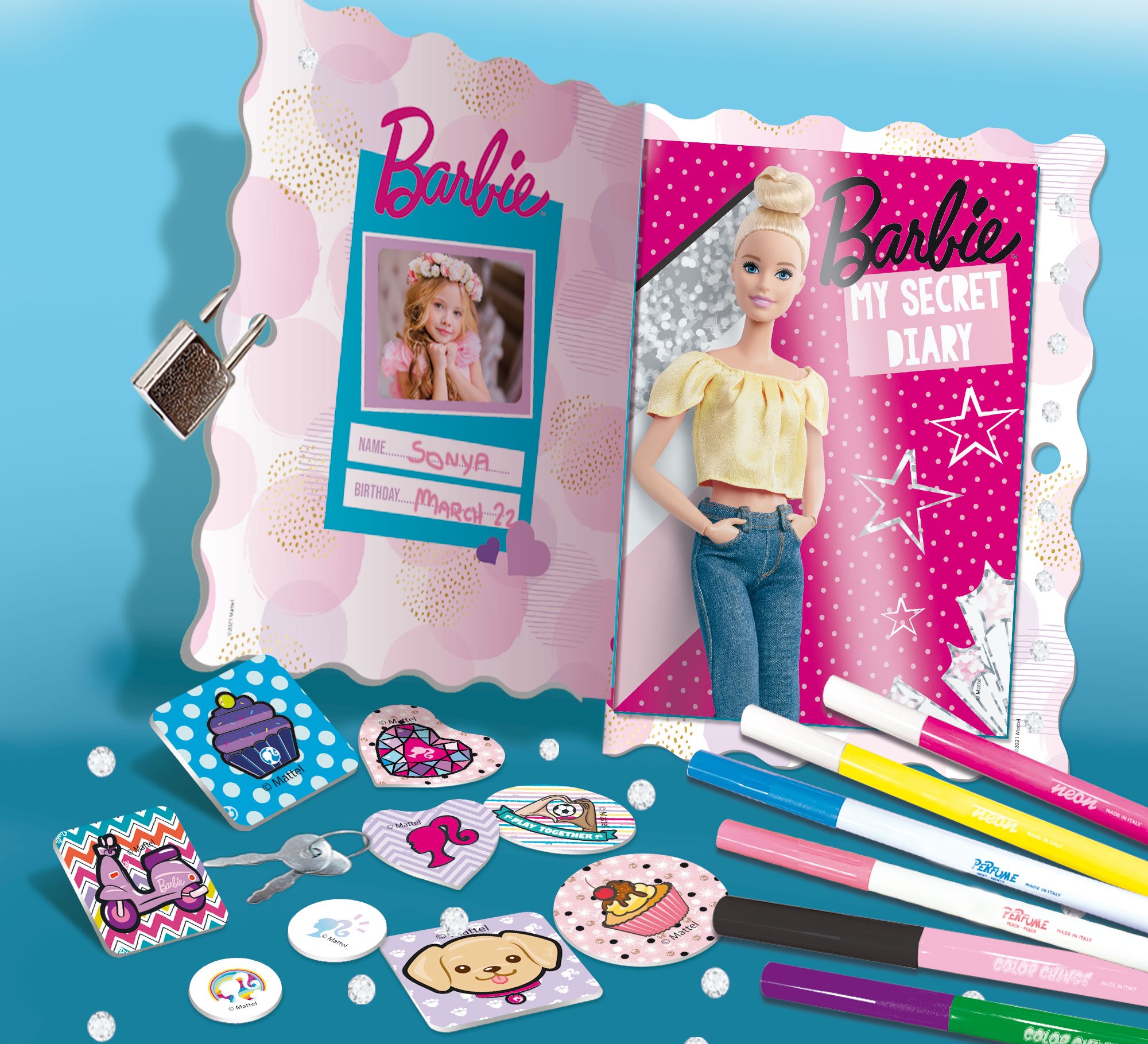 Lisciani Barbie My Secret Diary + Lucchetto