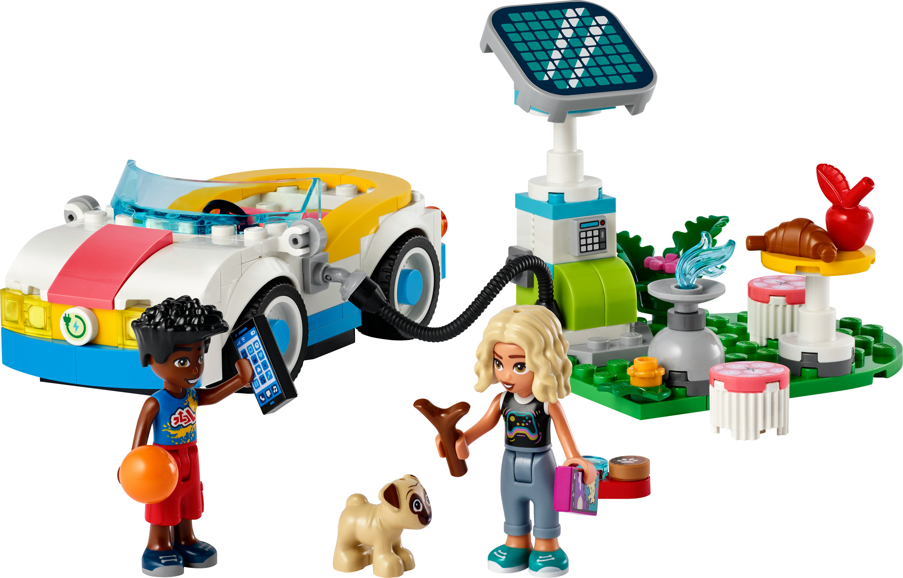 LEGO Friends Auto elettrica e caricabatterie