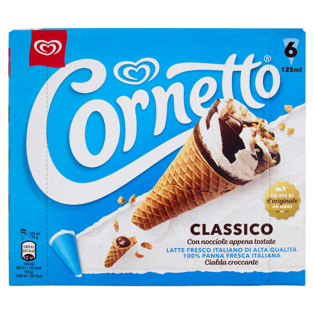 Cornetto Classico 6 x 75 g