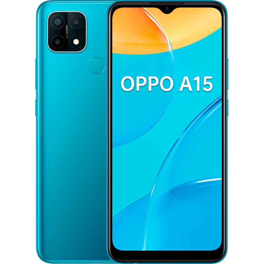 TIM Oppo A15 16,6 cm (6.52") Doppia SIM ColorOS 7.2 4G 3 GB 32 GB 4230 mAh Blu