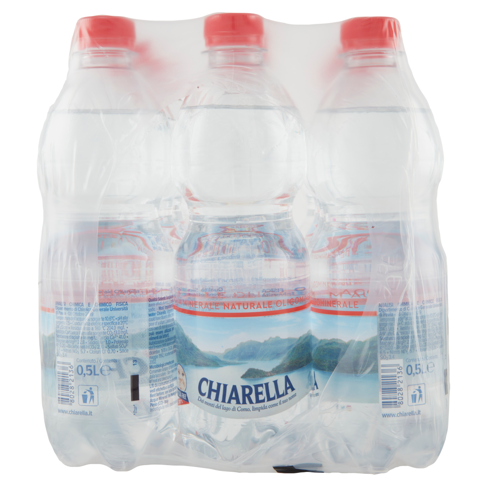 Chiarella Acqua Minerale Naturale Oligominerale 12 x 0,5 L
