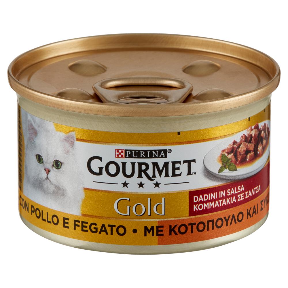 PURINA GOURMET Gold Dadini in Salsa con Pollo e Fegato 85 g