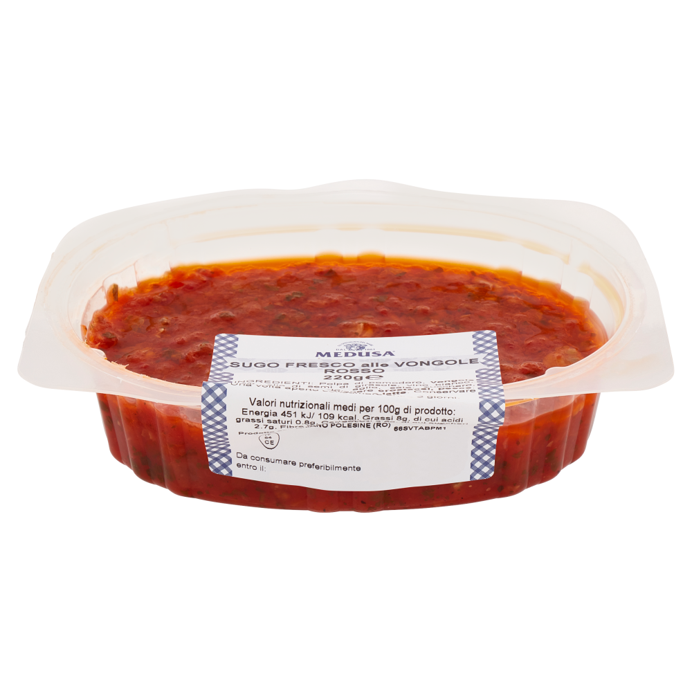 Medusa Sugo Fresco alle Vongole Rosso 220 g