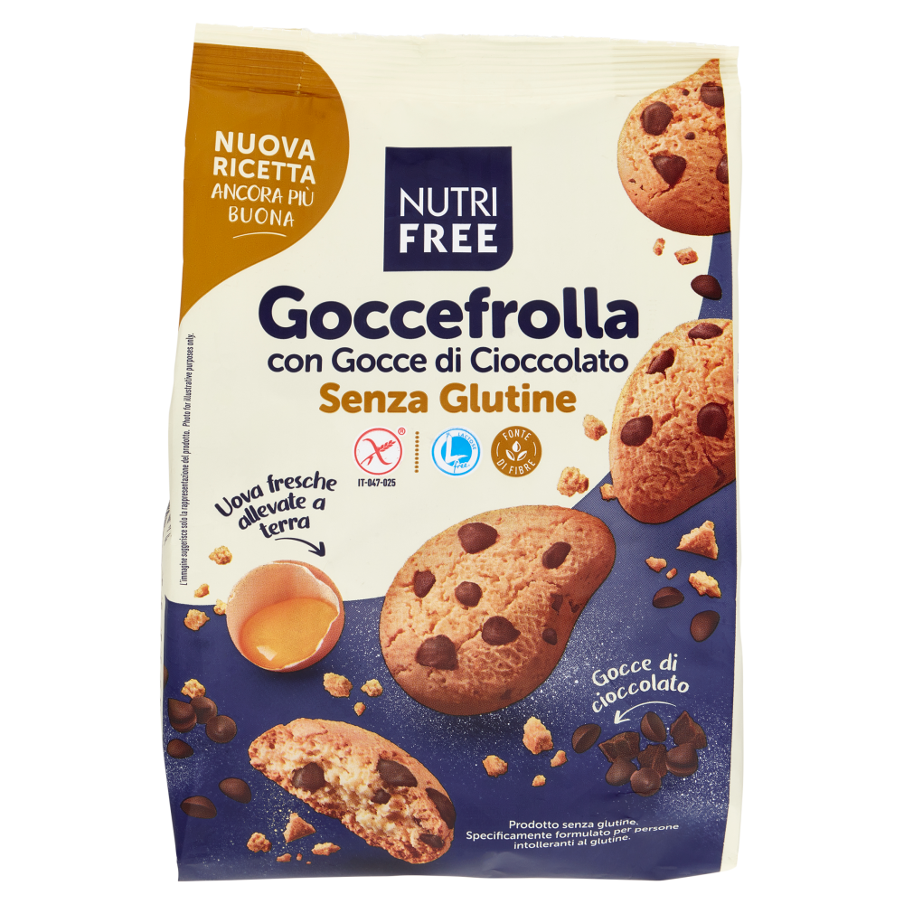 Nutrifree Gocce3frolla con Gocce di Cioccolato Senza Glutine 300 g