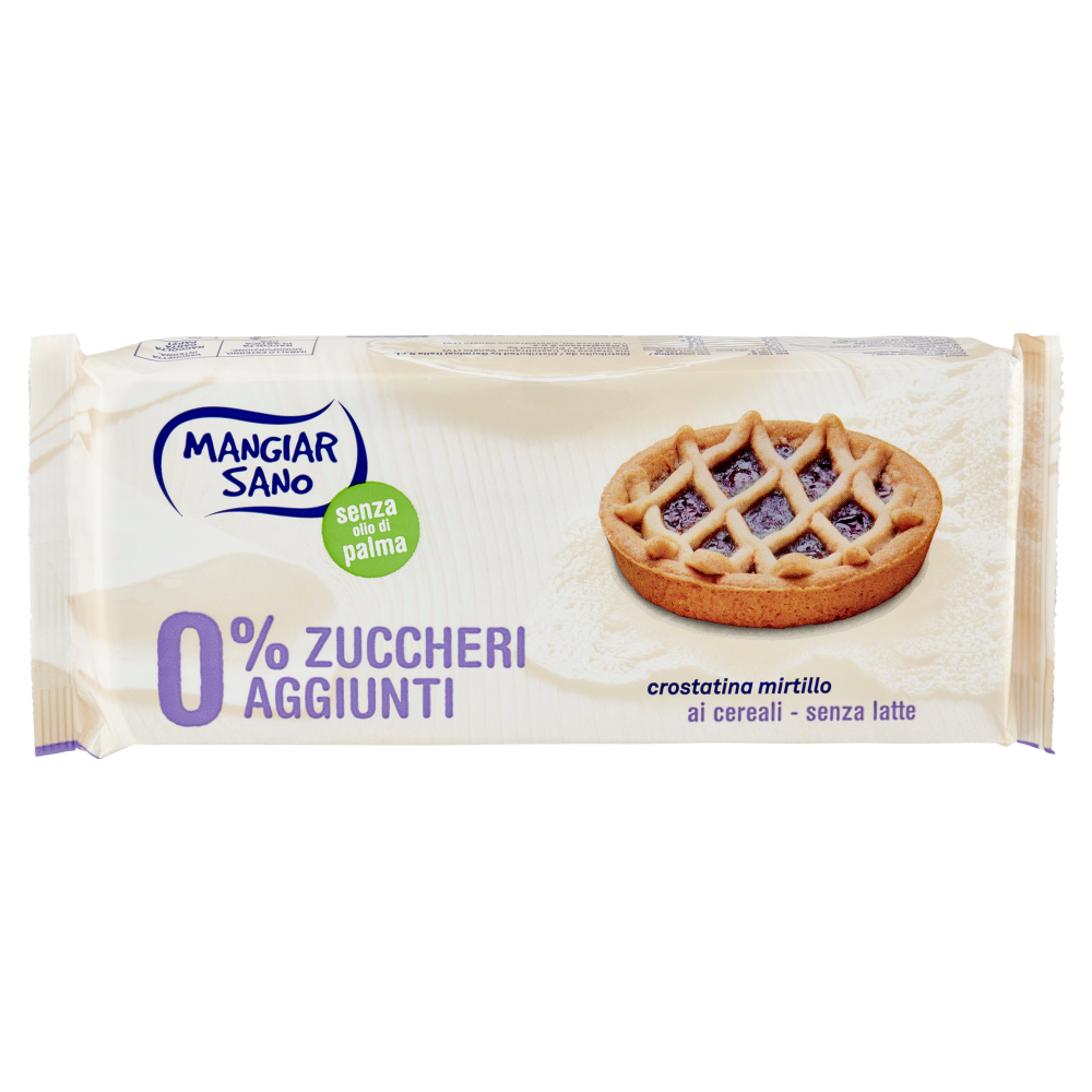 Mangiar Sano 0% Zuccheri Aggiunti crostatina mirtillo ai cereali 4 x 45 g